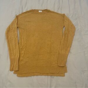 Women’s Mustard Yellow Crewneck Sweater Size XS